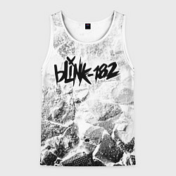 Майка-безрукавка мужская Blink 182 white graphite, цвет: 3D-белый