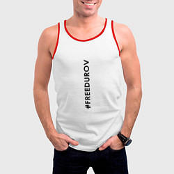 Майка-безрукавка мужская FREEDUROV Надпись, цвет: 3D-красный — фото 2