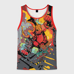 Майка-безрукавка мужская Красный викинг, цвет: 3D-красный