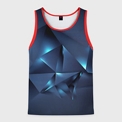 Майка-безрукавка мужская Геометрия с подсветкой, цвет: 3D-красный