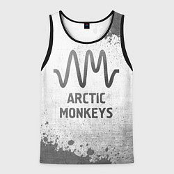 Майка-безрукавка мужская Arctic Monkeys - white gradient, цвет: 3D-черный