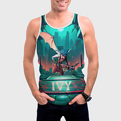 Майка-безрукавка мужская Плющ Deadlock, цвет: 3D-белый — фото 2