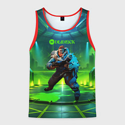 Майка-безрукавка мужская Kelvin Deadlock, цвет: 3D-красный