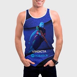 Майка-безрукавка мужская Vindicta Deadlock, цвет: 3D-белый — фото 2