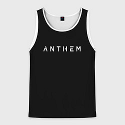 Майка-безрукавка мужская Anthem bioware, цвет: 3D-белый