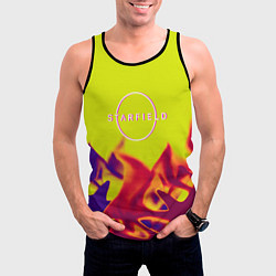 Майка-безрукавка мужская Starfield fire steel, цвет: 3D-черный — фото 2