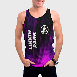 Майка-безрукавка мужская Linkin Park 2024 violet plasma, цвет: 3D-черный — фото 2