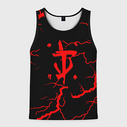 Майка-безрукавка мужская Doom молнии, цвет: 3D-черный