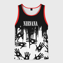 Мужская майка без рукавов Nirvana rok hand