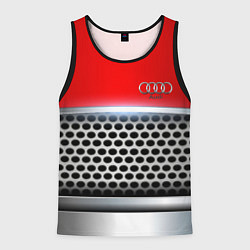 Майка-безрукавка мужская AUDI metal collection game, цвет: 3D-черный