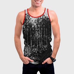 Майка-безрукавка мужская Deathstranding брызги красок, цвет: 3D-красный — фото 2
