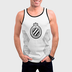 Майка-безрукавка мужская Club Brugge white poly, цвет: 3D-черный — фото 2