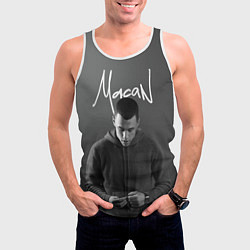 Майка-безрукавка мужская Певец Макан, цвет: 3D-белый — фото 2