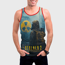Майка-безрукавка мужская Stalker 2 зараженная зона, цвет: 3D-красный — фото 2