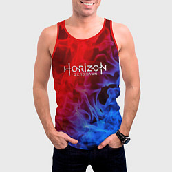 Майка-безрукавка мужская Horizon zero dawn fire gradient, цвет: 3D-красный — фото 2