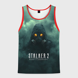 Майка-безрукавка мужская Stalker в тумане, цвет: 3D-красный
