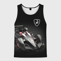 Майка-безрукавка мужская Lamborghini F1, цвет: 3D-черный