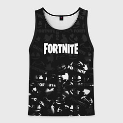 Мужская майка без рукавов Fortnite pattern black