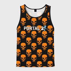 Мужская майка без рукавов Portal skull pattern