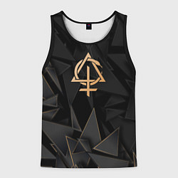 Майка-безрукавка мужская Behemoth golden poly, цвет: 3D-черный