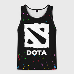 Майка-безрукавка мужская Dota конфети, цвет: 3D-черный