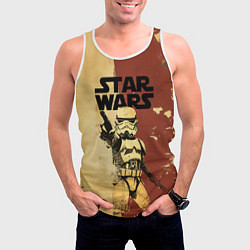 Майка-безрукавка мужская Звездные войны - клон, цвет: 3D-белый — фото 2