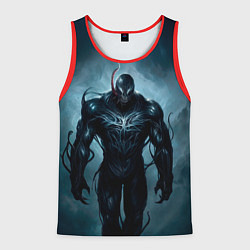 Майка-безрукавка мужская Venom in fog, цвет: 3D-красный