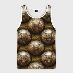 Майка-безрукавка мужская Броненосцы, цвет: 3D-белый