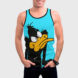 Майка-безрукавка мужская Даффи Дак, цвет: 3D-черный — фото 2