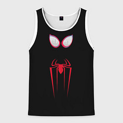 Майка-безрукавка мужская Майлз Моралес - Человек-паук, цвет: 3D-белый