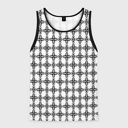 Майка-безрукавка мужская Цветочная готика, цвет: 3D-черный