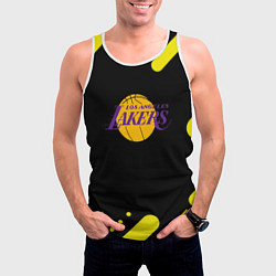 Майка-безрукавка мужская Lakers club, цвет: 3D-белый — фото 2