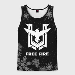 Майка-безрукавка мужская Снежный Free Fire, цвет: 3D-черный