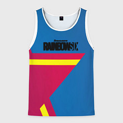 Майка-безрукавка мужская Rainbow six stargame, цвет: 3D-белый