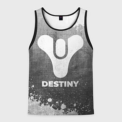 Майка-безрукавка мужская Destiny - grey gradient, цвет: 3D-черный