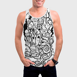 Майка-безрукавка мужская Каляки маляки, цвет: 3D-белый — фото 2