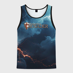 Майка-безрукавка мужская Stronghold сrusader крестоносец бури, цвет: 3D-черный