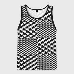 Майка-безрукавка мужская Комбинация, цвет: 3D-черный