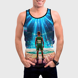 Майка-безрукавка мужская Двадцатый из Бостон Селтикс, цвет: 3D-черный — фото 2