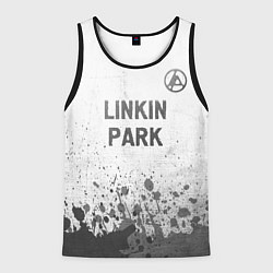 Майка-безрукавка мужская Linkin Park 2024 - white gradient посередине, цвет: 3D-черный