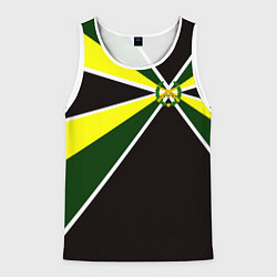 Майка-безрукавка мужская Мотострелковые войска: лавры, цвет: 3D-белый