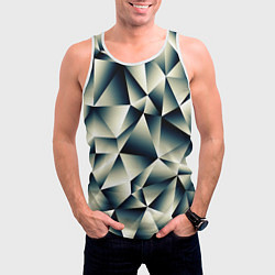 Майка-безрукавка мужская Осколки льда, цвет: 3D-белый — фото 2