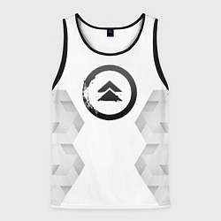 Майка-безрукавка мужская Ghost of Tsushima white poly, цвет: 3D-черный