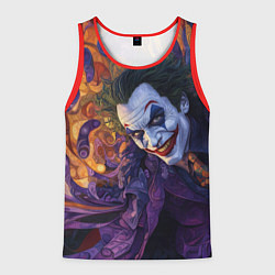 Майка-безрукавка мужская Джокер психоделика, цвет: 3D-красный