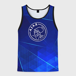 Майка-безрукавка мужская Ajax blue poly, цвет: 3D-черный