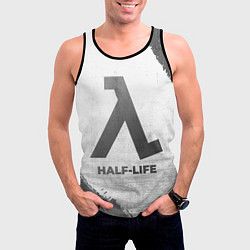 Майка-безрукавка мужская Half-Life - white gradient, цвет: 3D-черный — фото 2