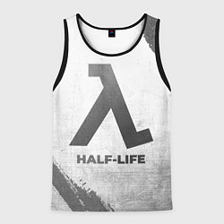 Майка-безрукавка мужская Half-Life - white gradient, цвет: 3D-черный