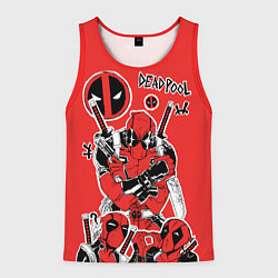 Майка-безрукавка мужская Такой разный Дэдпул, цвет: 3D-красный