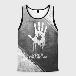 Майка-безрукавка мужская Death Stranding - grey gradient, цвет: 3D-черный