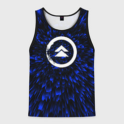Майка-безрукавка мужская Ghost of Tsushima blue energy, цвет: 3D-черный